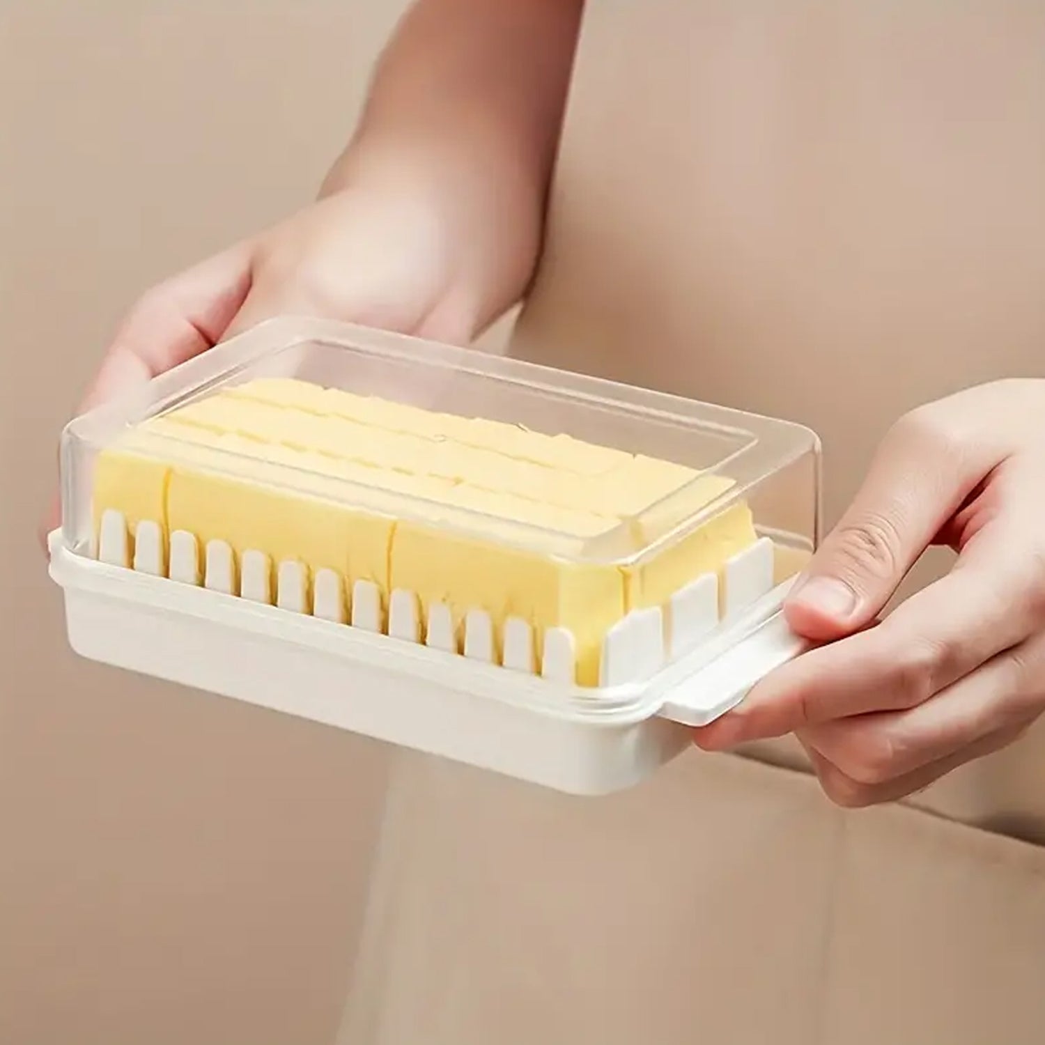 5848 Butter storage box with slicer for easy cutting,cheese butter organizer dispenser for kitchen refrigerator,Transparent plastic butter box with lid,butter cutter slicer storage tray (1 Pc) 5848 Butter storage box with slicer for easy cutting,cheese butter organizer dispenser for kitchen refrigerator,Transparent plastic butter box with lid,butter cutter slicer storage tray (1 Pc)